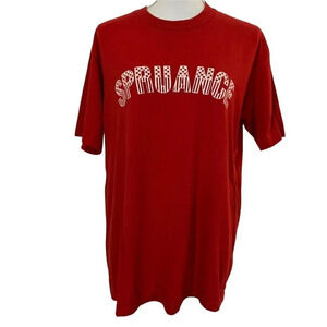 Red Short Sleeve T Shirt Jerzees 90s Tag Womens Large SPRUANCE